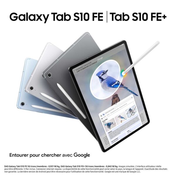 Samsung Galaxy Tab S10 FE X520 8 Go / 128 Go 5G Gris – Image 2