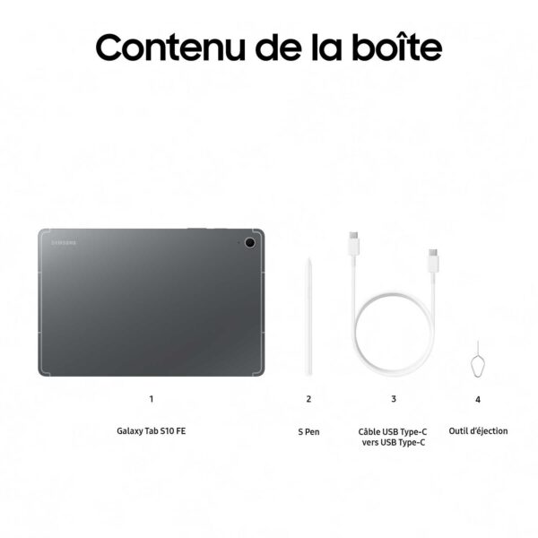 Samsung Galaxy Tab S10 FE X520 8 Go / 128 Go 5G Gris – Image 5