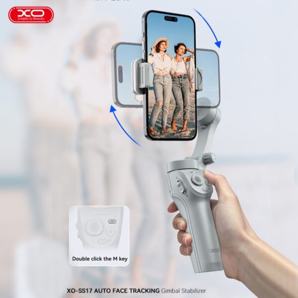 PERCHE TELESCOPIQUE AVEC STABILISATEUR ELECTRONIQUE - AVEC TREPIED ET TELECOMMANDE - BLUETOOTH 5.2 – Image 2