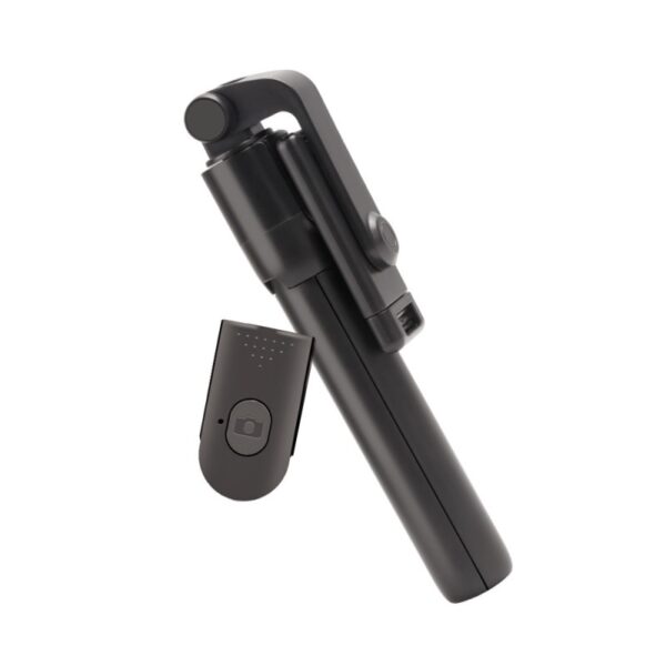 PERCHE SELFIE TELESCOPIQUE 67 CM + TREPIED + TELECOMMANDE BLUETOOTH - NOIRE – Image 5